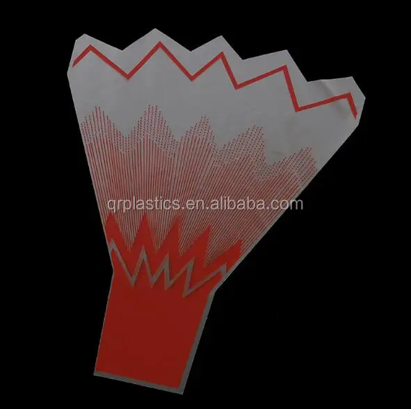 customized transparent 1.6 mil opp plastic floral packaging bag wrapping bag flower sleeve