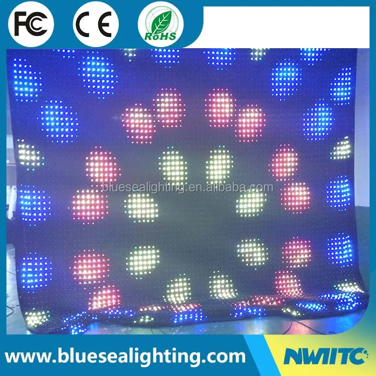O-15 Flexible LED curtain light images video display led curtain lighting stage lights
