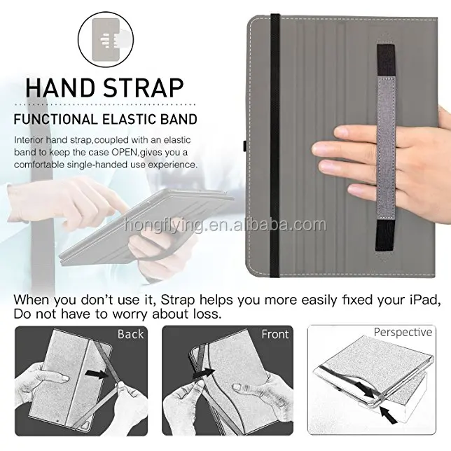 
Premium leather card slot stand holder tablet leather case for ipad mini 4 