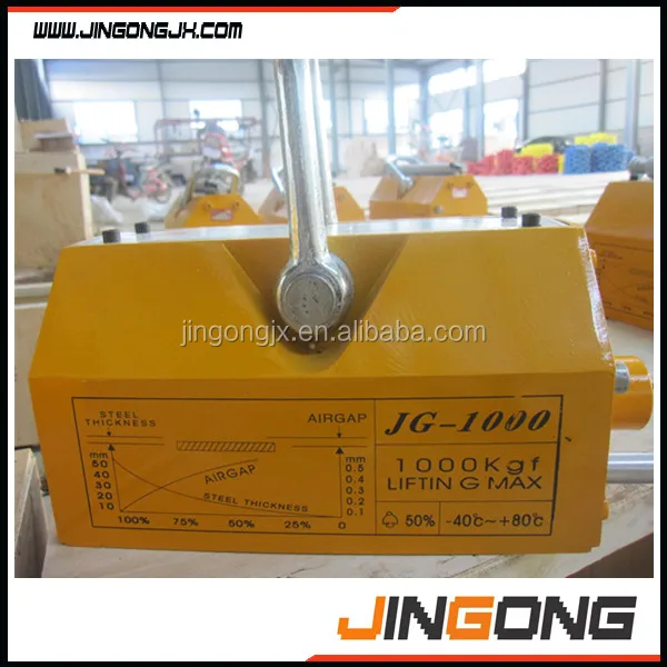 Manufacturer 100kg,400kg,600kg,1t,2t,3t,5t permanent magnetic lifter, steel plate lifting magnets