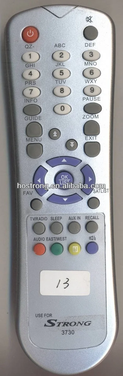 USE FOR STRONG 3730 satellite receiver remote control