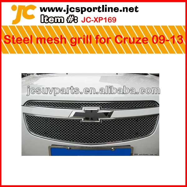 сетку из нержавеющей стали гриль крышкой для 2009-2013 качества chevorlet cruze автомобиль сетки решетка