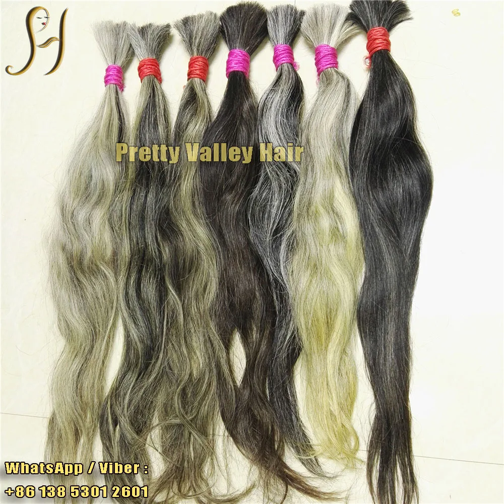 cuticle aligned 100% virgin slavic gray hair bundle