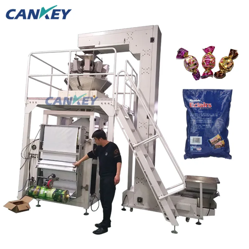 CK-LK720 Automatic Weighing And Packing Toffee Candy Packaging Machine