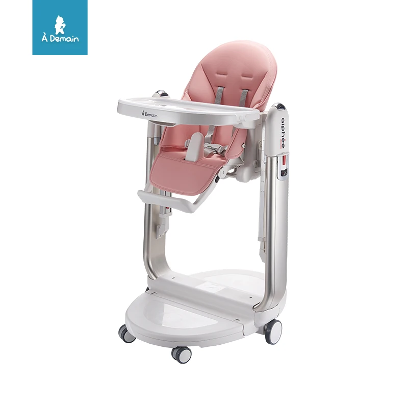EN14988  3 in 1 Swing  feeding aluminum and plastic baby high chair for kids