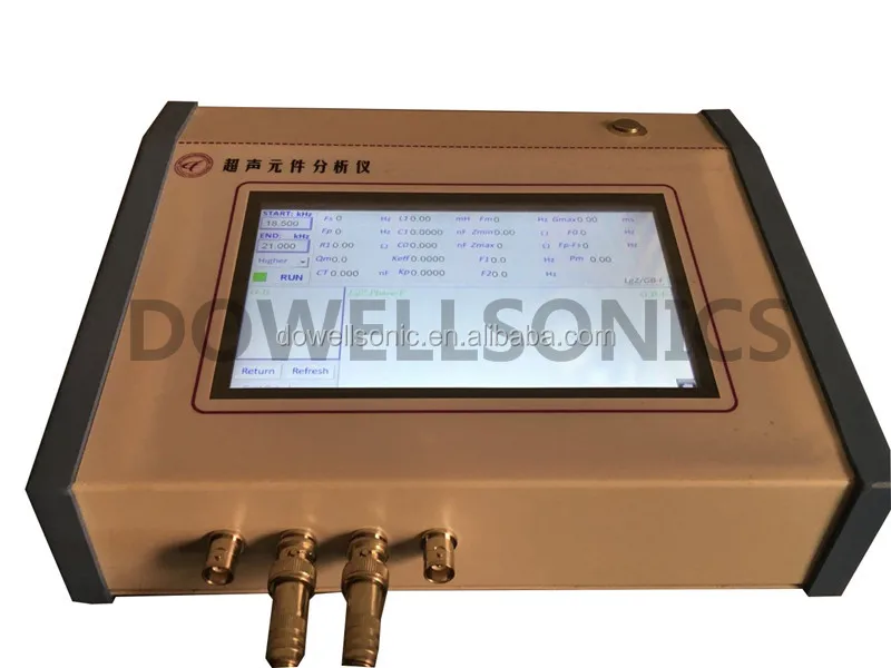 factory sale ultrasonic ultrasound horn analyzer ceramic chips transducer testing analyzer machine