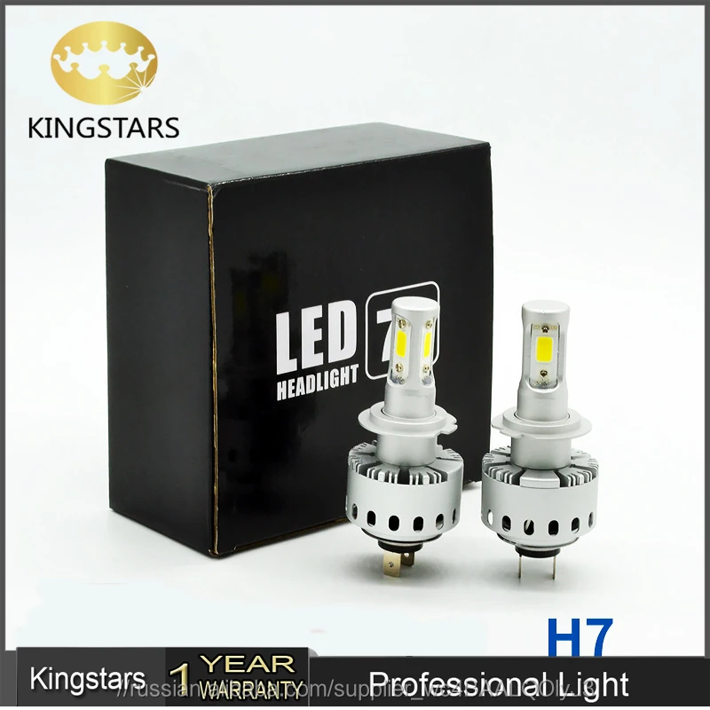 Заводская распродажа 7 P 45 Вт 6000lm удара автомобиля светодиодные лампы фар 7 P H7 фар Светодиодные фары для автомобиля
