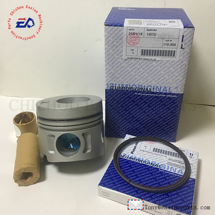 
IZUMI H07D liner kit 110mm piston kit 13216-1980 used for HIMO FD FC 