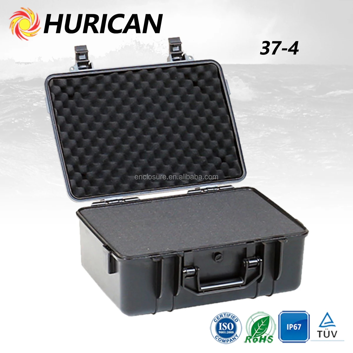 HURICAN IP67 waterproof equipment case protective case hard plastic cases wholesale
