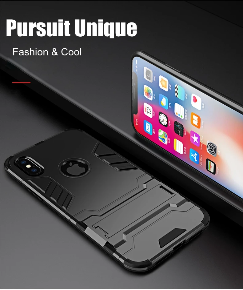 Black Leopard Incar 360 Magnetic Phone Case for iPhone14 13 PRO MAX X XR 6 6S 7 8 Plus Stand Phone Case Cover