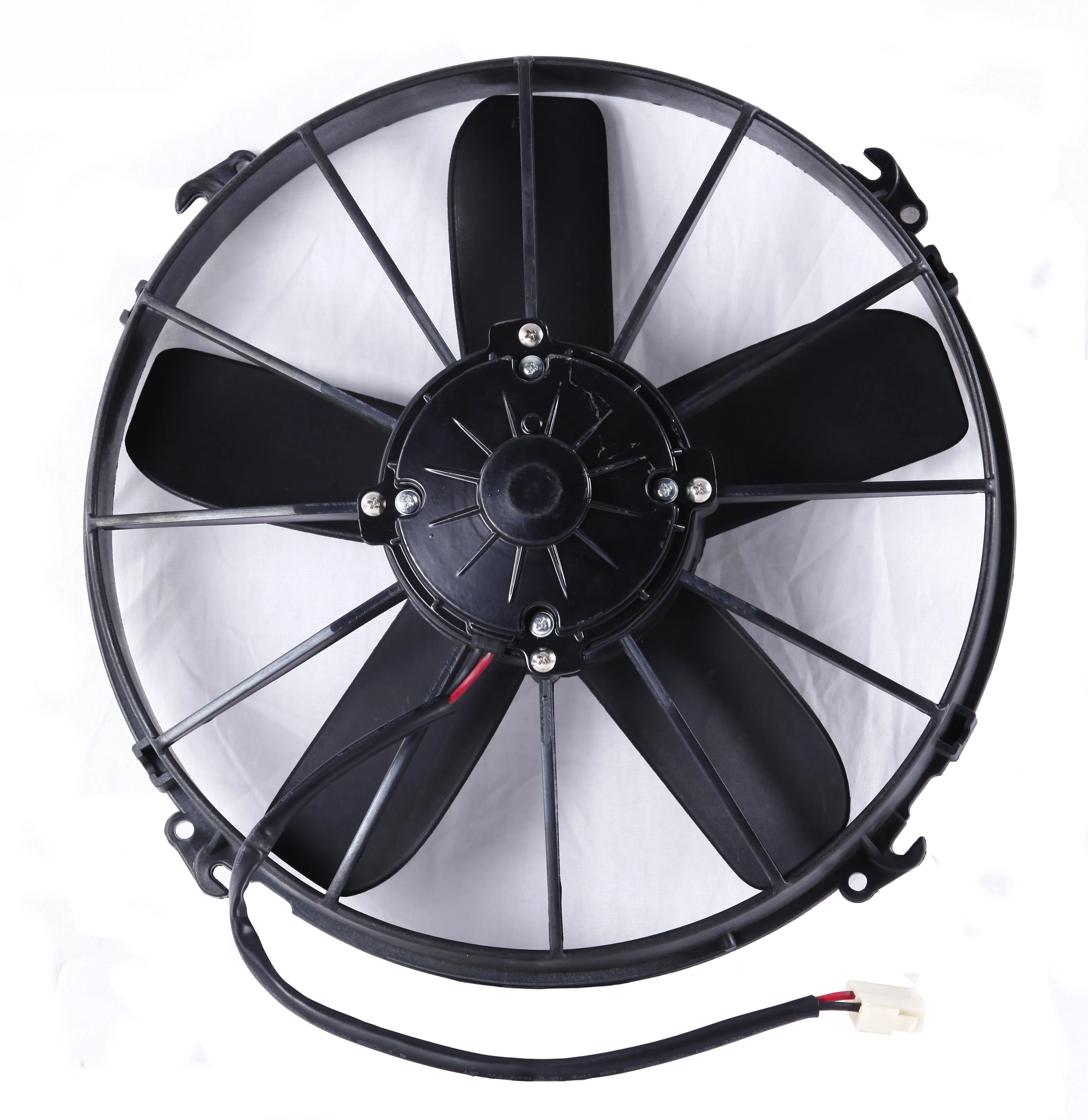 Similar to SPAL VA01 series cooling fan for bus air condenser fan DC brush motor 12V or 24V push/pull 12 inch fan made in China