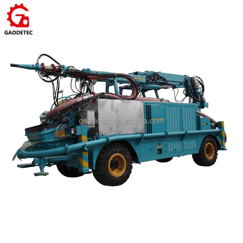 HSC-2515 tunnel construction used robotic telescopic concrete spray system with shotcrete arm