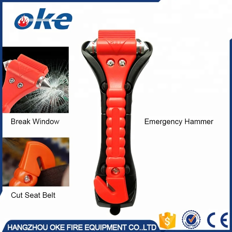Okefire Practical Window Glass Breaker Emergency Hammer with Belt Cutter