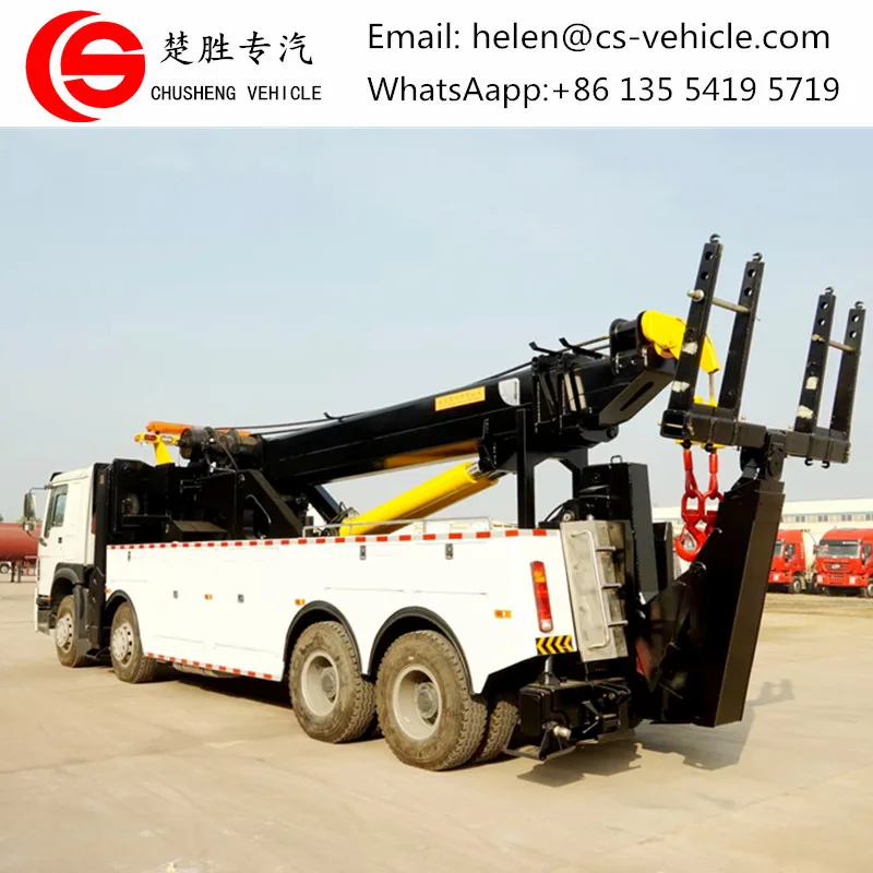 Тягач-эвакуатор HOWO 8*4, 50 тонн, 2*25 тонн