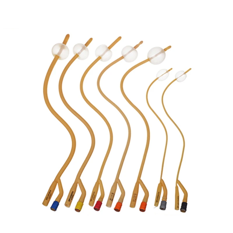 1 2 3 way 16 size french pediatric urinary double lumen catheter types temperature probe sterilization foley catheter