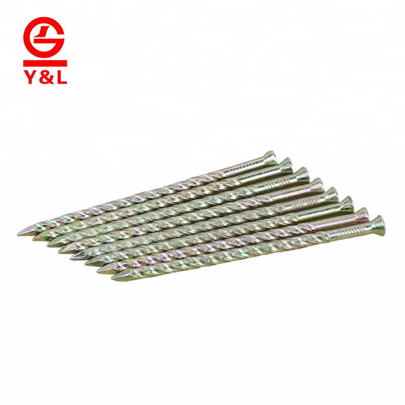 Best selling electro steel 2 galvanized Q195 flooring nails
