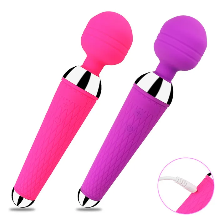 Hotselling women sex toy  silicone japan av sex wand massager rechargeable for pussy