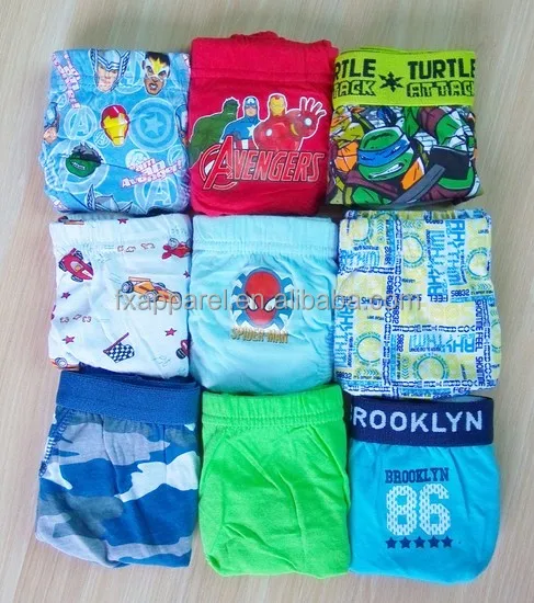 
Mixed Style Mixed Size Printed cotton Boy child brief underwear boys cotton Brief panty 