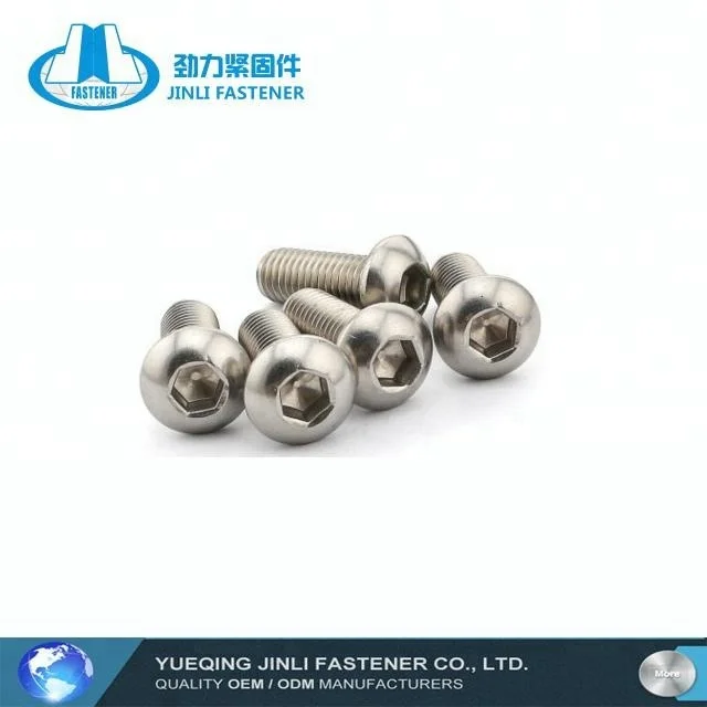 M6 half round head bolt hex socket button head cylinder screw
