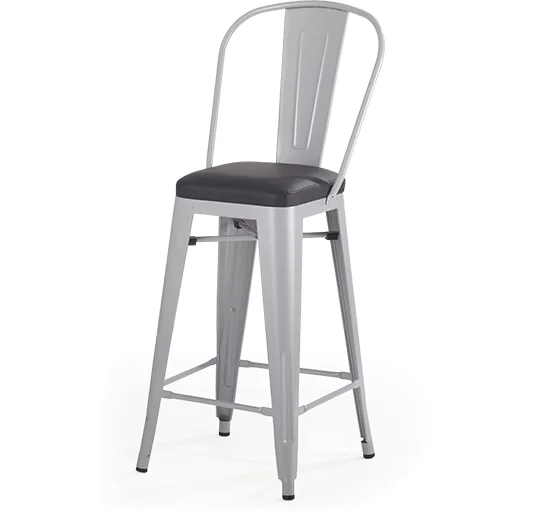 lowest price wholesale cheap modern stackable China brass retro steel vintage metal industrial high bar chair