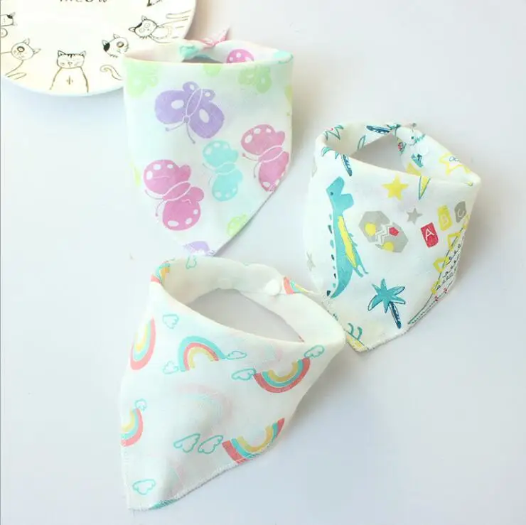 ready to ship factory hotsale cheap price wholesale baby bandana organic cotton bibs
