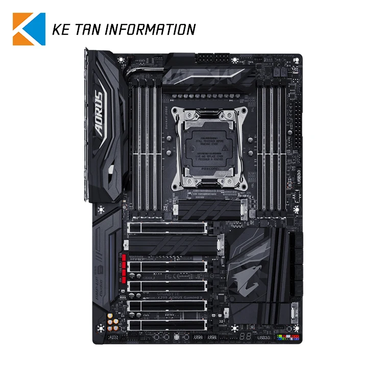 GIGABYTE X299 AORUS Gaming 9 Gaming Motherboard Intel X299 LGA 2066  motherboard for Desktop Motherboard in Used