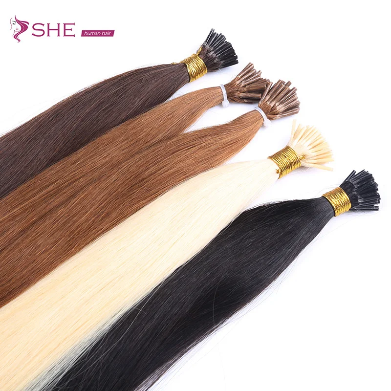 
Aliexpress best quality remy 100 keratin tip 8-30 inch human Hair Extensions 1 Gram for white women 