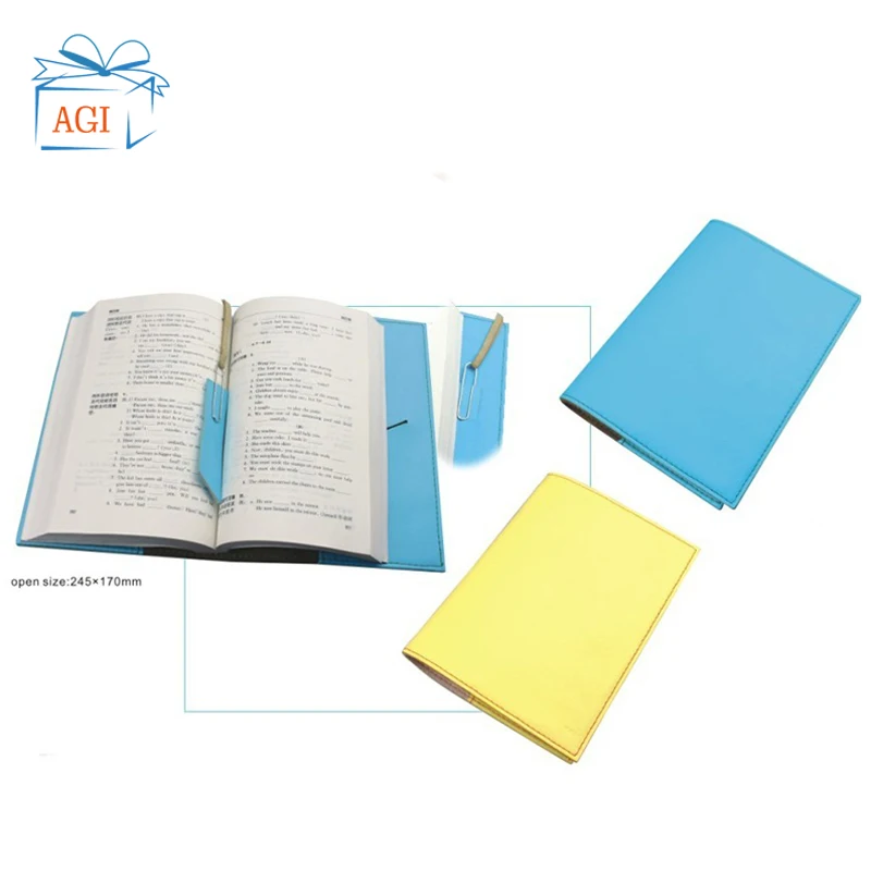 Moden design Leather embossed Colorful A4 pvc book cover