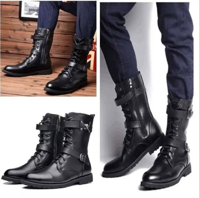 zapatos tipo bota para hombre