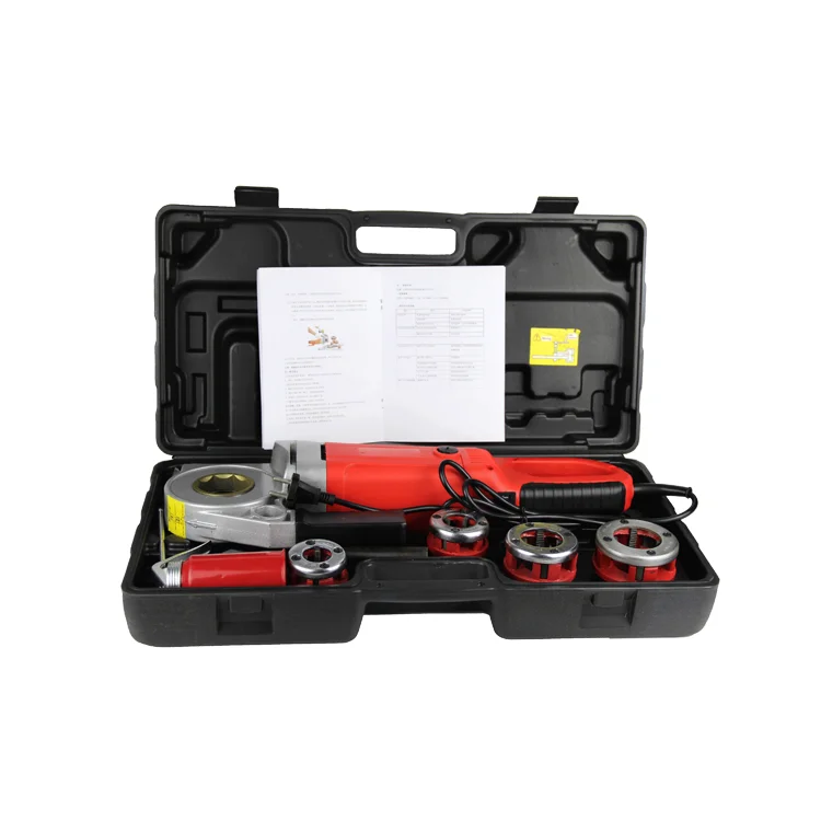 Portable Electric Pipe Threader Easy-Operated Portable Pipe Thread Tool Electric Pipe Threading Machine