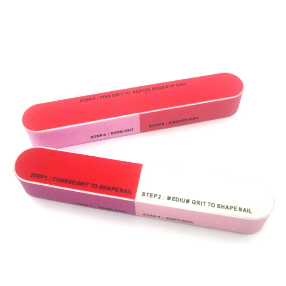 Cheap Nail Art Sanding Files Buffer Block Curve Nail Buffer 7 Side Nail Buffer
