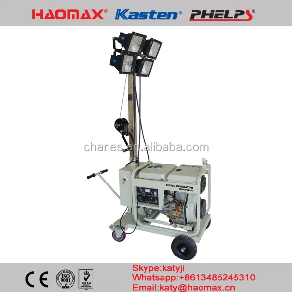 HAOMAX HM8000DS Mobile diesel generator light