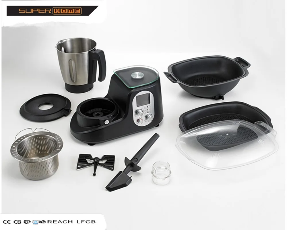 
Multifunction Electric Baby Food Processor with removable stainless steel cutting blade 