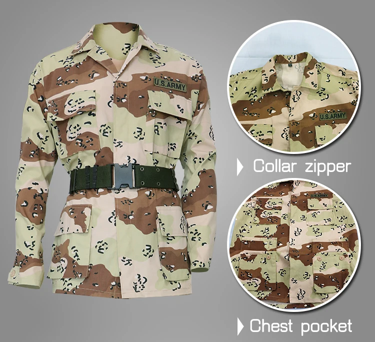 Security Guard Uniform Desert Camouflage Combat Uniform