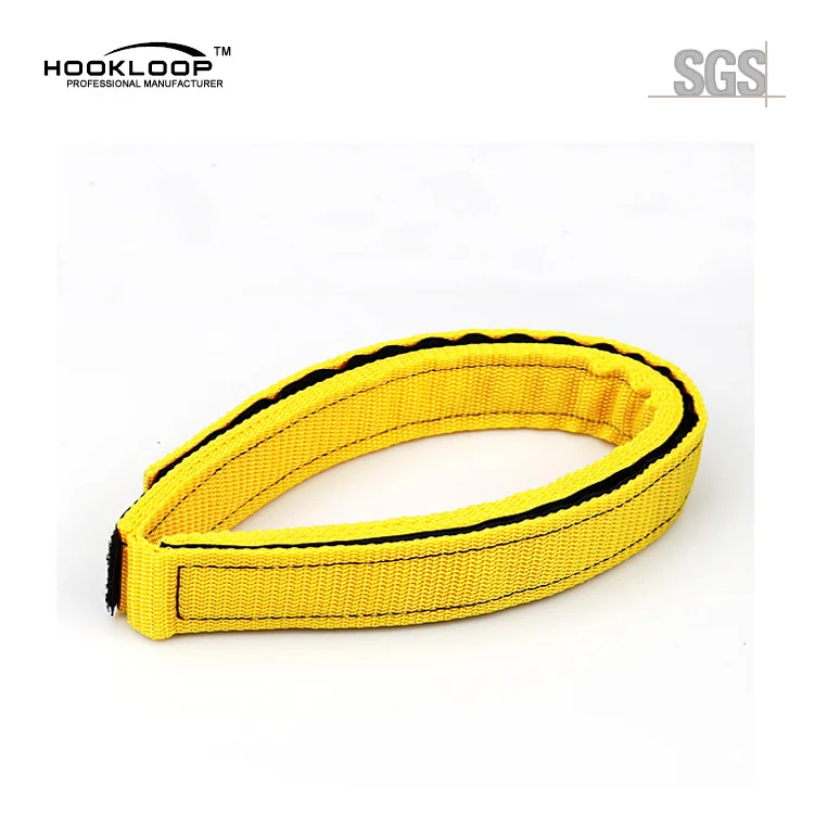 Hook and loop webbing straps / Customized Colorful Nylon Woven Hook and Loop Webbing Belt