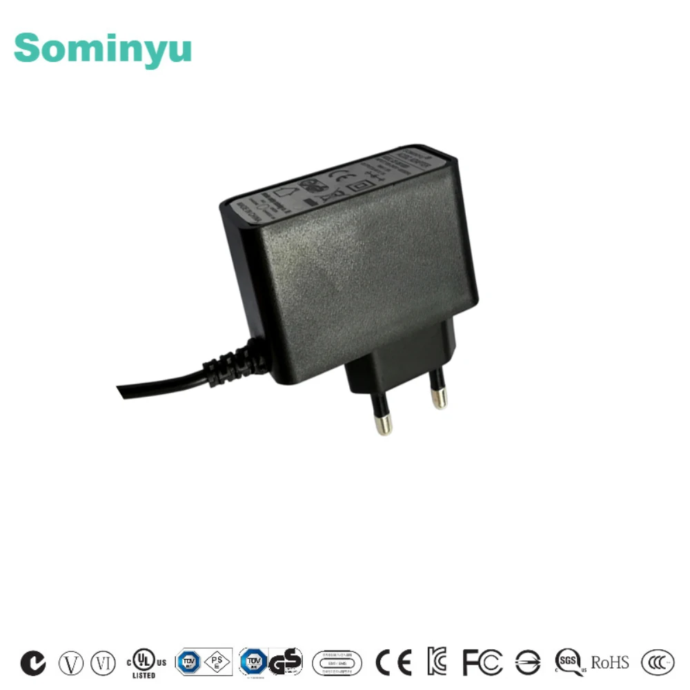 Sominyu Factory Price KC CE GS KCC ROHS certified power adapter 4.2V 8.4V 12.6V ac adapter 1a 1.5a 2a with EU KOREA