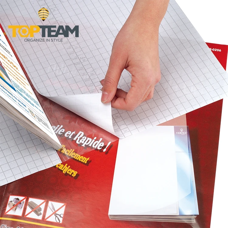 Cheap price PVC plastic self adhesive protective film books self adhesive for school