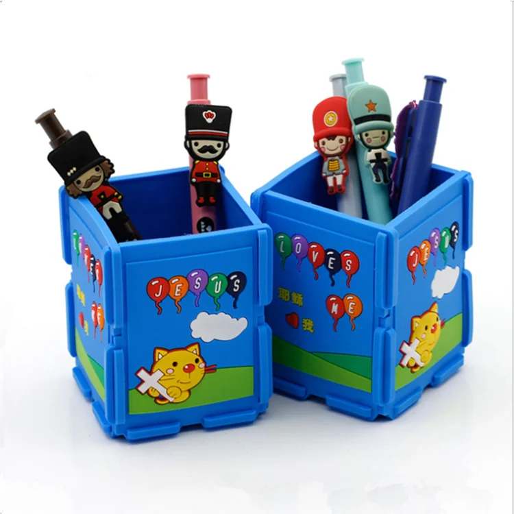 Недорогой держатель для карандашей из ПВХ силикона и резины с логотипом на заказ