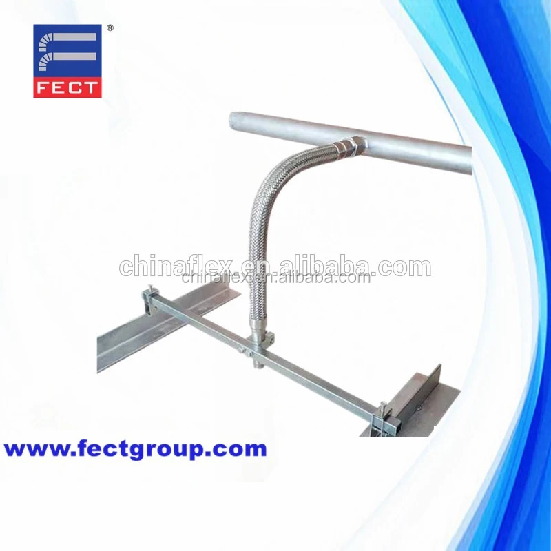 Firefighting equipment Unbraided Stainless Steel Flexible Fire Sprinkler Hose