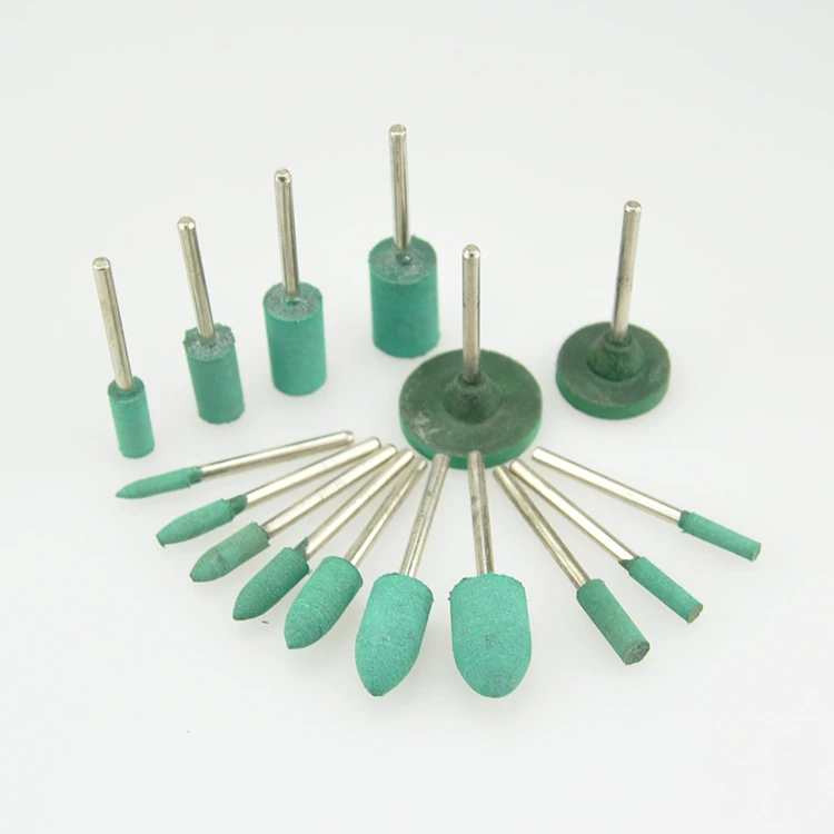 1/8 oval shape Sesame Rubber Elastic Sponge mounted stone Grinding Head for Metalworking Finish Polish rotary tool buffing