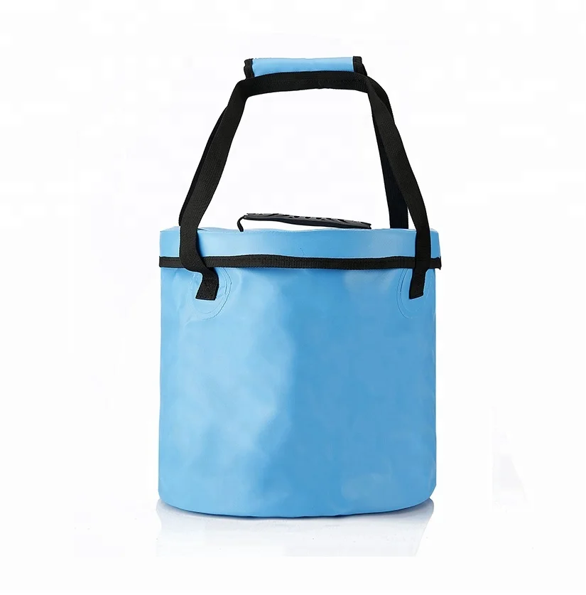 Folding Waterproof Collapsable Insulated Water Container Bucket with Lid