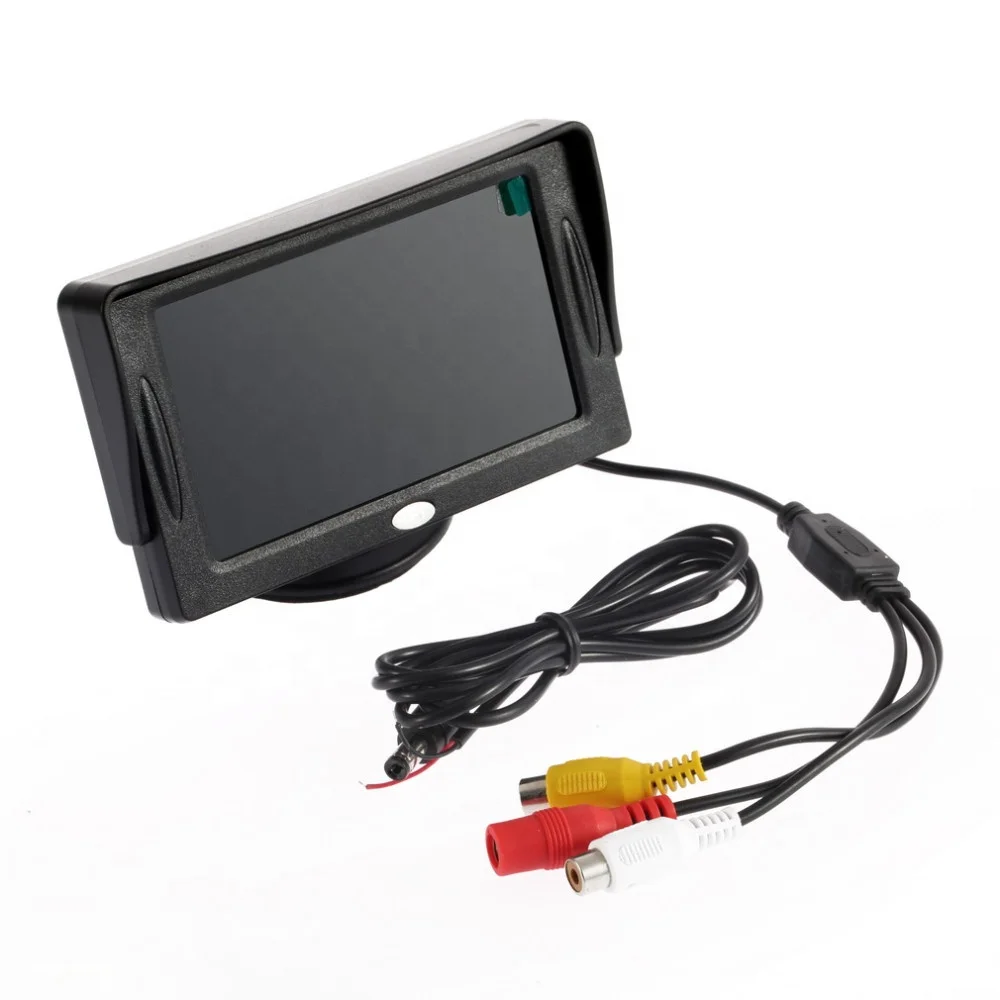 
4.3 inch Car Reverse Kit Rearview Monitor can connect with parking Camera 
