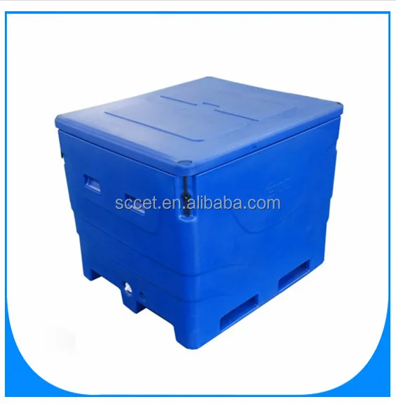 1000ltr larger size Insulated cool bins, Plastic Fish Box For Fishing Vessel
