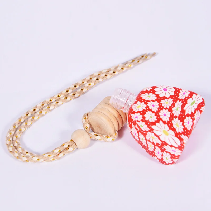 
Colored small pendant green unique glass perfume bottles for cars 