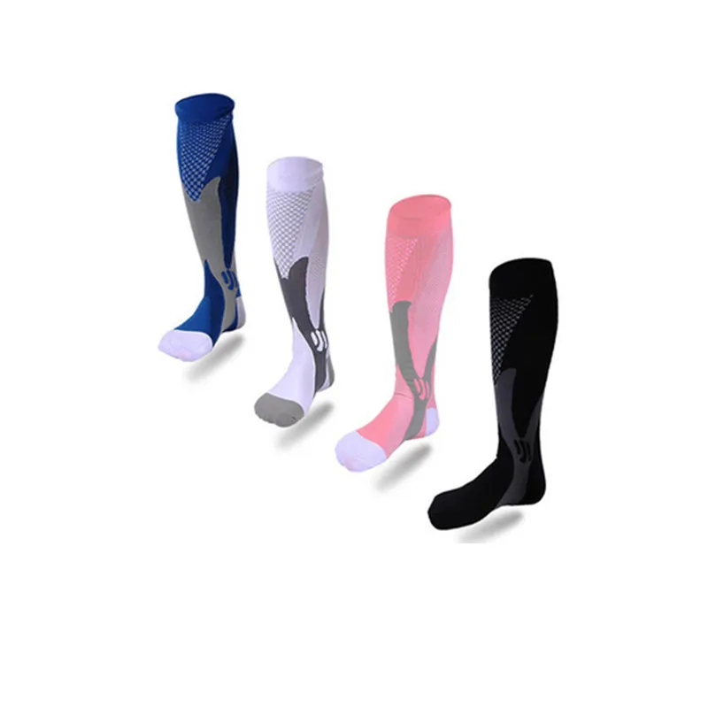 High Elastic Sports Men Women  20-30 mmHG Graduated Compression Comfortable Nylon Spandex Blend Compression Socks