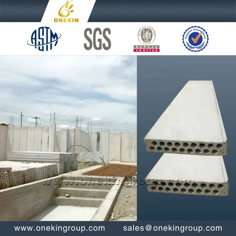 
precast house concrete heat insulated fireproof lightweight fast install panel 