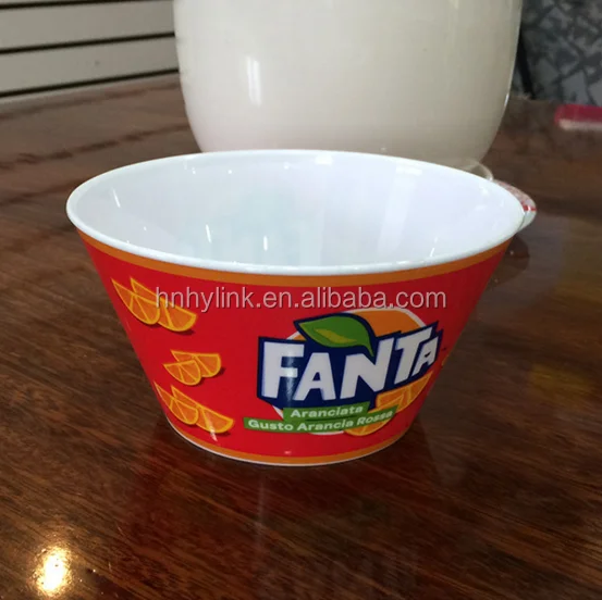 14x7CM Cheap Round Clear Custom Printed Promotion Plastic Snack Bowl PP Soup Bowl Plastic Fruit Bowl