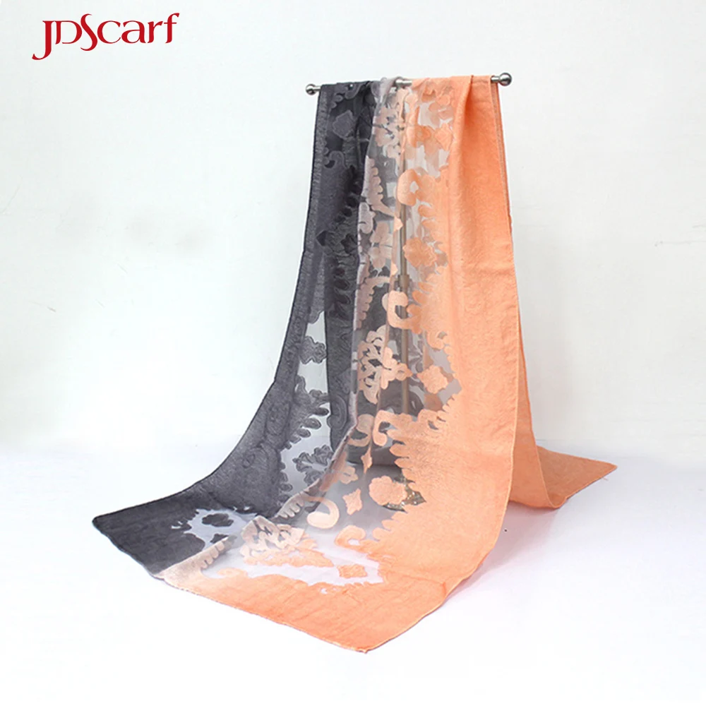 Custom embroidered floral printed viscose wholesale cheap instant muslim shawl hijab scarf women hijab
