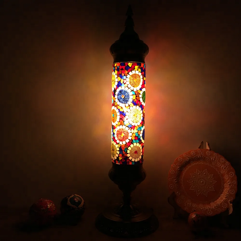 Настольные лампы в турецком стиле с мозаикой