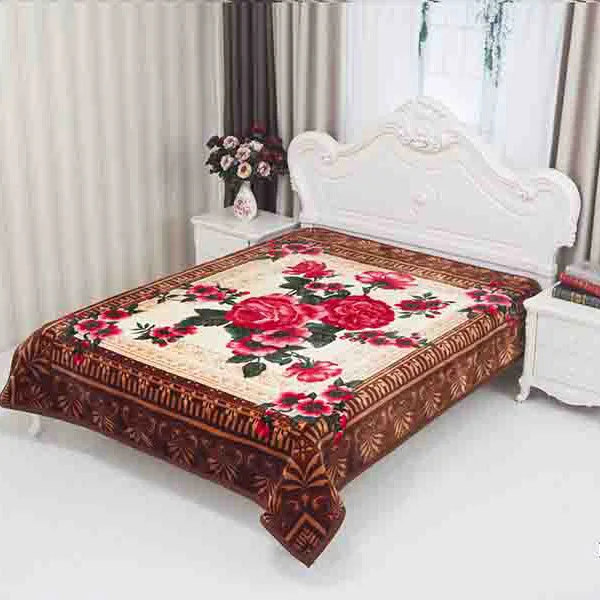 100% Polyester mantas de invierno 220X240 Golden Dove Royal Winter 6.5kg Double Ply Korean Style Mink Blanket For Qatar